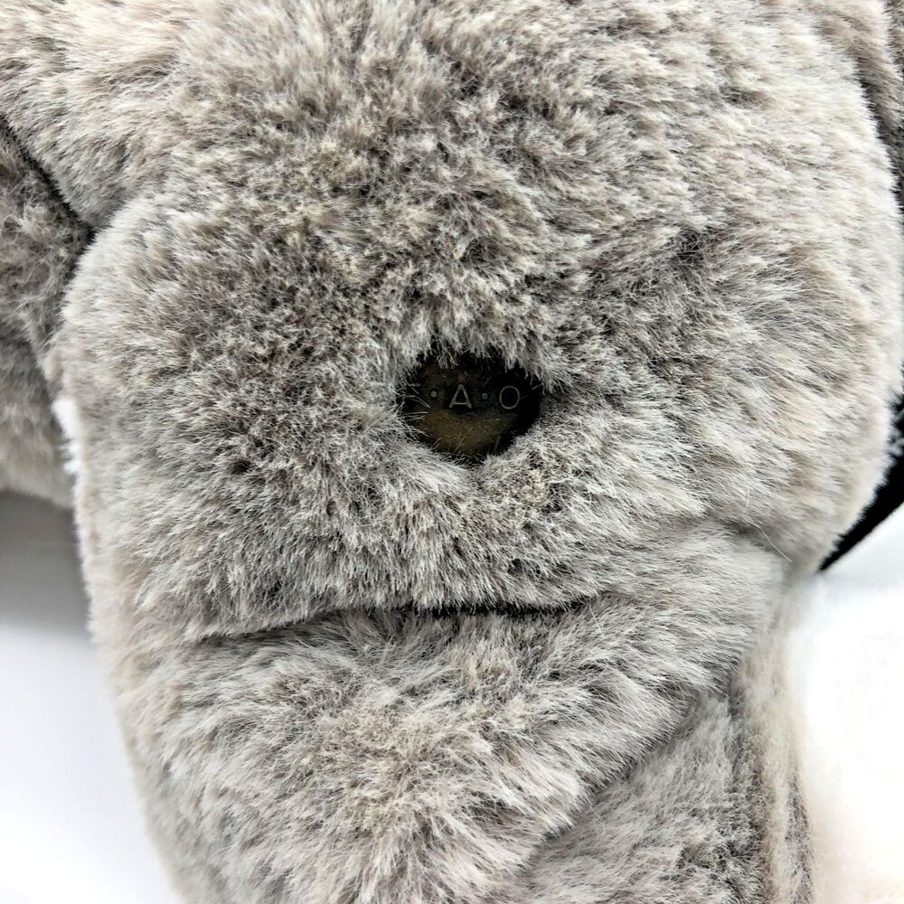 FAO Schwarz Adopt A Pet HUSKY DOG Gray Stuffed Soft Plush 15” Blue Eyes NEW - Picture 6 of 8